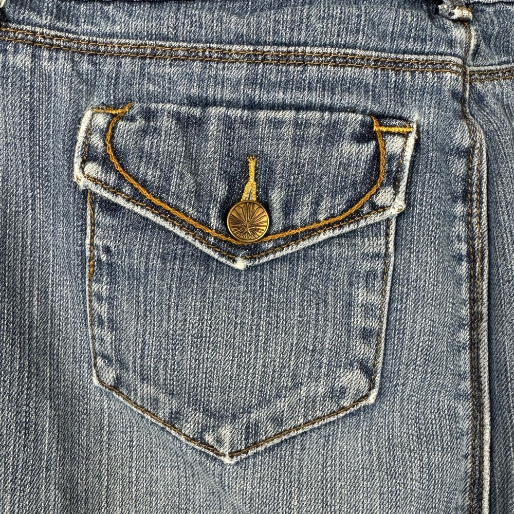Levis Signature‎ Size 6 Jean Skirt Cotton Spandex Blend Pockets Denim - Picture 3 of 8